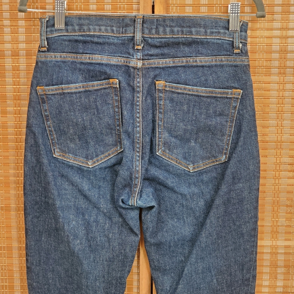 ♧ Everlane Blue Denim Jeans Tapered Leg Size 28 - Picture 6 of 8
